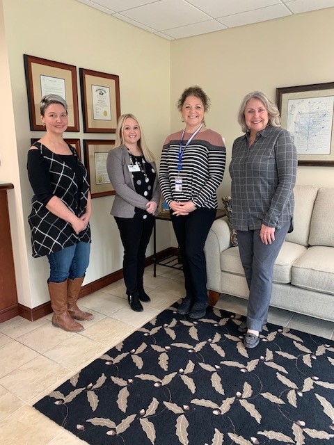 Pictured left to right are: Kayla Helser, Human Resources Generalist, AMG Vanadium, Tricia Nichols, Lovell Quinn, and Colleen Heacock, Vice President of Organizational Development and Corporate Affairs, AMG Vanadium.